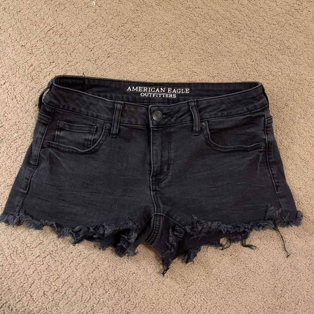 AE low rise jean shorts